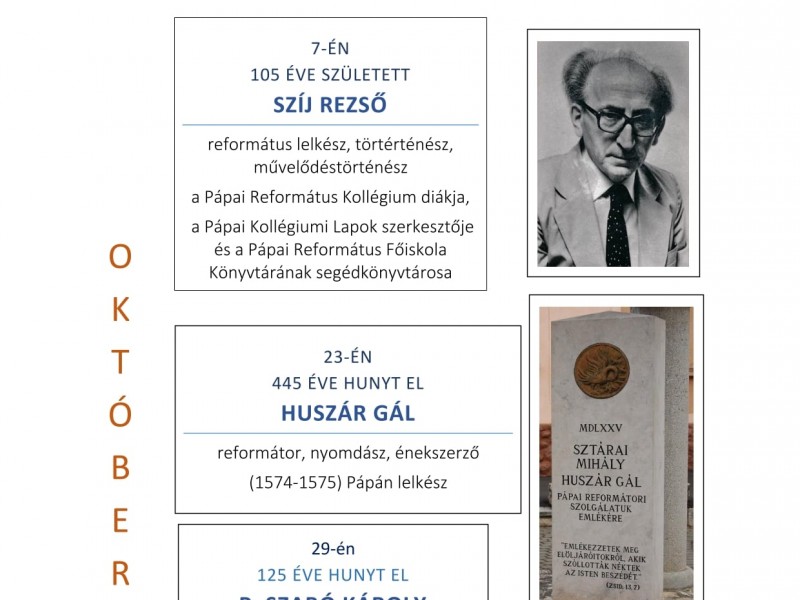 Jeles évfordulóink 2020-ban